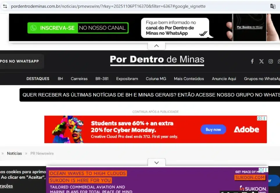 Por Dentro de Minas coverage of First Idea Consultant